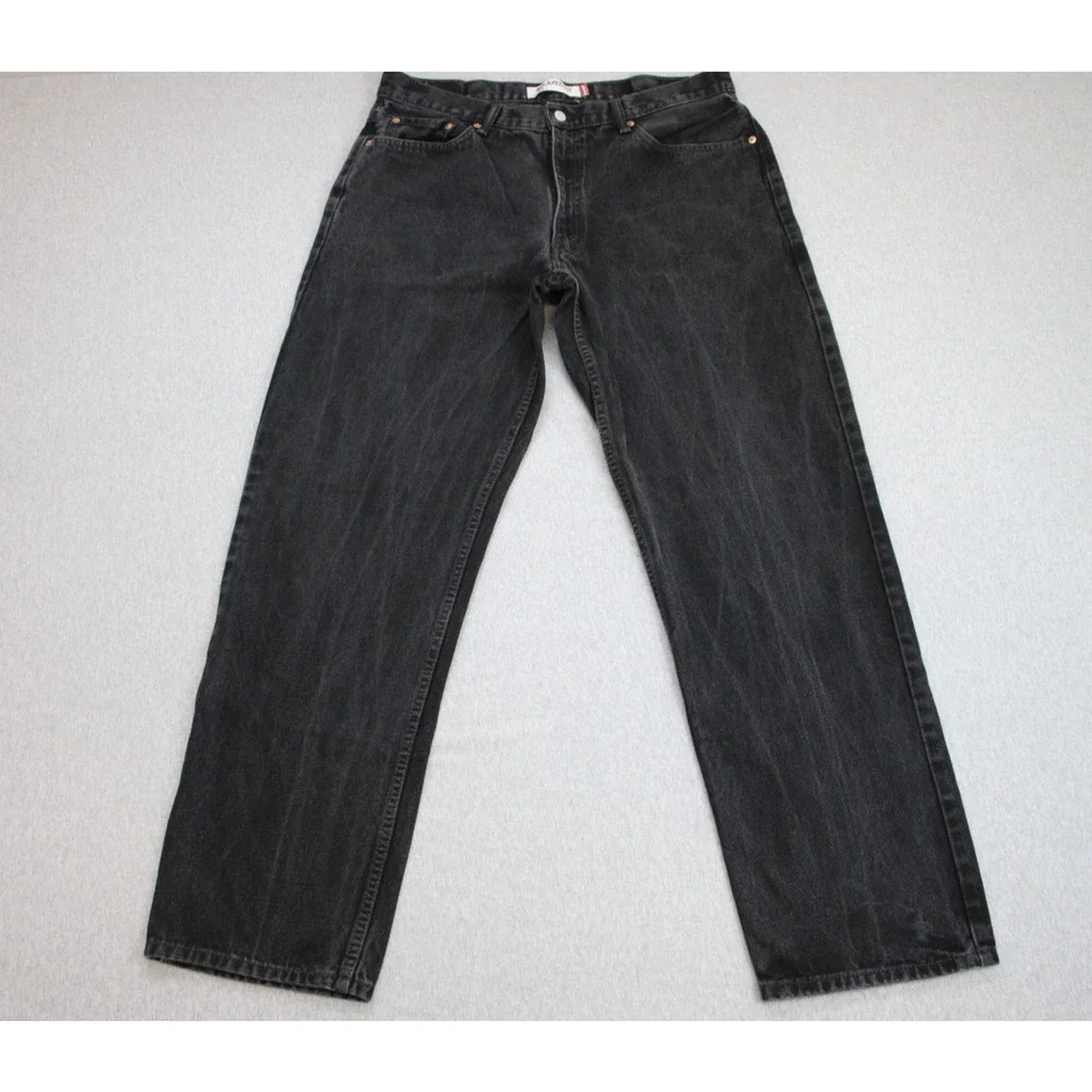 Levi's 550 Jeans Mens Size 38 X 34 Black Relaxed Fit Denim 100% Cotton